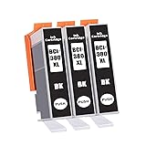 【ASSIST-BOX】キャノン(Canon)用 BCI-380XL BCI-381XL互換インクカートリッジ 380 PGBKブラック 3本 対応機種:PIXUS TR703 TR7530 TR8530 TR8630 TR9530 TS6130 TS6230 TS6330 TS7330 TS7430 TS8130 TS8230 TS8330 TS8430 大容量 個別包装 残量表示