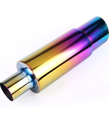 AUTOSAVER88 Universal Dual Exhaust Tip 2.5 Inch Inlet, 2.5" Inlet 3.5" Outlet 9.5" Length Chrome Polished Stainless Steel Exhaust Tailpipe Tip, 2 1/2 Inch Double Layer Staggered Exhaust Tip, Weld-On