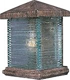 Maxim Lighting 48733CLET One Light Earth Tone Glass Outdoor Wall Light, Copper [並行輸入品]