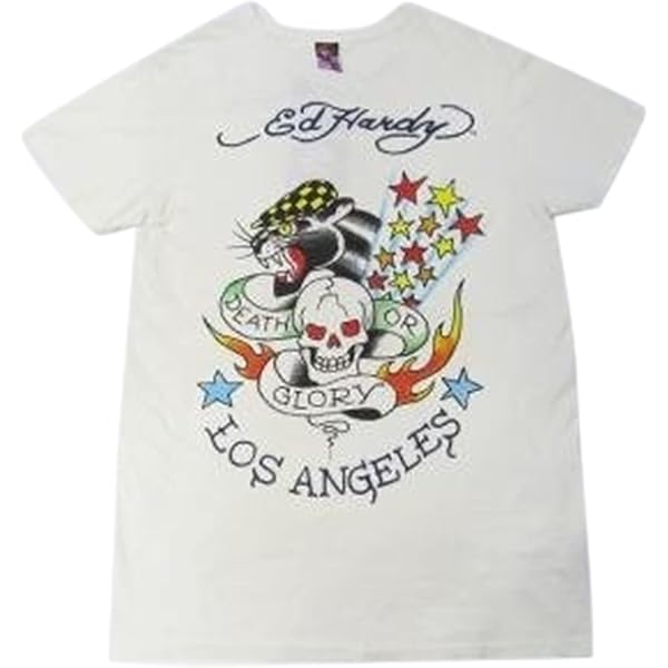 Amazon.co.jp: [Ed Hardy] エド・ハーディー ハートスカル刺繍 半袖T