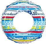 ヒオキ 浮き輪 ロゴボーダーウキワ 75cm