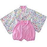 [SEIWARAKU] ベビー服 袴 ロンパース 着物 和装 女の子 男の子 うさぎ柄 花柄 フォーマル 赤ちゃん お宮参り 百日祝 初節句 和服ロンパース カバーオール 出産祝い ベビー袴