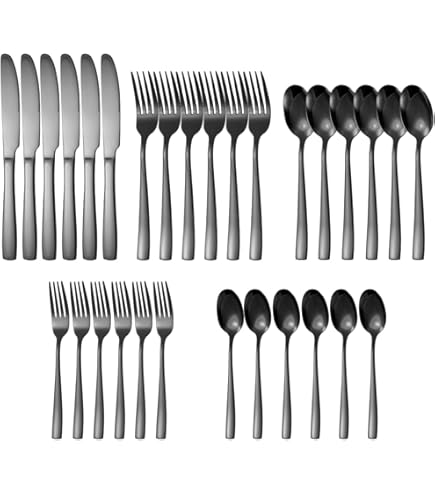 Amazon | ZCF 24ピース ゴールド食器 銀食器セット 18/10 高耐久