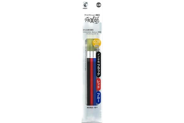 Pilot 替え芯 フリクション ボールペン 0.38mm 3色セット LFBTRF30UF3C 本体サイズ:145x13.8mm/14.6g