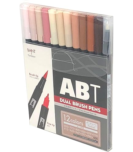 Amazon | トンボ ABT デュアルブラシペン 10本セット グレースケール