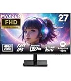 【新品未開封】MAXZEN JM27CH01 マクスゼン 液晶モニター 27型 MAXZENのMAXZEN モニター 27型 液晶ディスプレイ ベゼル ディスプレイ