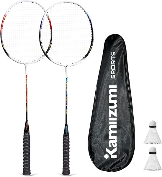 バドミントン ラケット 初心者 バドミントン セット 軽量 大人用、子供用 羽毛球拍 バッグ1つとバドミントン2個が含まれます - 1
