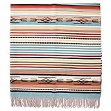 [ペンドルトン]PENDLETON Chimayo Throw フリンジ ウール ブランケット ZF646[並行輸入品] (Coral)