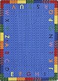 Joy Carpets Kid Essentials Early Childhood Alphabet Braid Rug Multicolored 3'10 x 5'4 [並行輸入品]