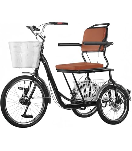 Amazon | Generic 9速ファットタイヤ リカンベント3輪ペダル三輪自転車