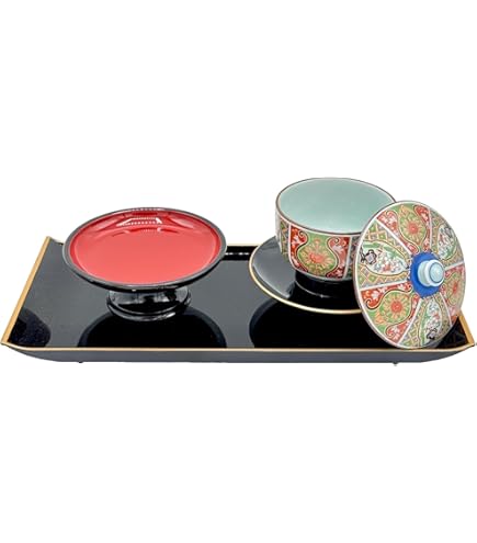 Amazon.co.jp: 7-10/无疆窯/北大路泰嗣造/籠目文汲出碗5客 : ホーム