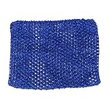 ノーブランド品 2枚　キッズ　女の子　チュチュスカート用　かぎ針編み　トップス　チューブトップ　ウエストバンド　ヘッドバンド　伸縮性　5色選べる - ロイヤルブルー