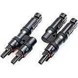 MC-4 コネクター ALLPOWERS ソーラーパネル専用 MMF + FFM ブランチ Y字型コネクター ソーラーパネル間の並列接続用 1セット