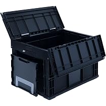 折りたたみコンテナ 50L ブラック ホワイト 業務用 6個 松本産業 フタ付き 61hBQRBGQEL._AC_UL210_SR210,