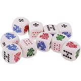 ポーカー　カードゲーム　6面　ポーカーダイス　サイコロ　10個