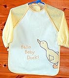 エプロン　お食事エプロン 長袖お食事エプロン　ダック