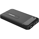 カシムラ(Kashimura) ジャンプスターター4000mAh 車のバッテリー上がり対策 ガソリン車3.0L、ディーゼル車1.5L対応 保護回路機能内蔵のジャンプスタートケーブル LEDライト搭載 NKD-237 ブラック