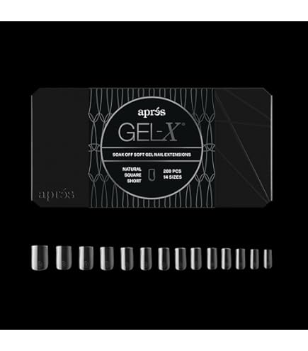 Amazon | Aprés Gel-X® コフィン型ネイルチップセット｜280枚入り Gel