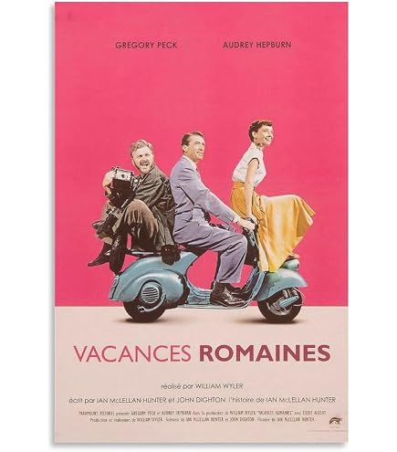Amazon.co.jp: ポスター 映画 ローマの休日 オードリー・ヘプバーン B3