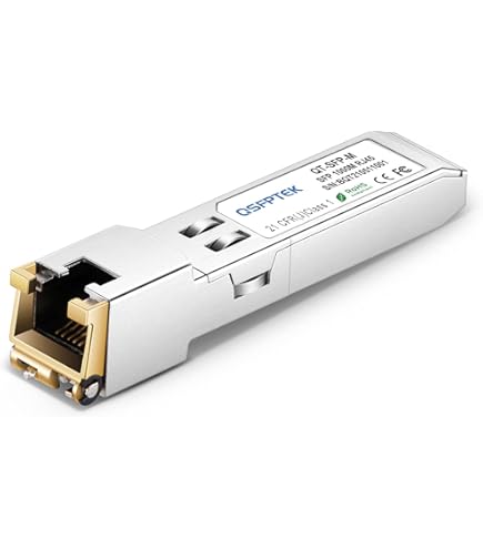 Amazon.co.jp: QSFPTEK 10G SFP+ RJ45 Module, 10Gbe giga Mini-GBIC