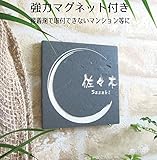 ≪送料無料≫デザイン表札強力マグネット仕様！シンプルだけどカワイイ♪タイル プレート 絵柄、文字の配色を自由に変えられます。