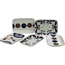 Amazon.co.jp: ブルーム 長皿 南風 16.5×11cm 長角皿揃 16644