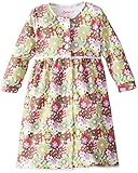 Zutano baby-girls乳児Sweet Nフラワー長袖ボタンドレス US サイズ: 18 - 24 months カラー: ピンク