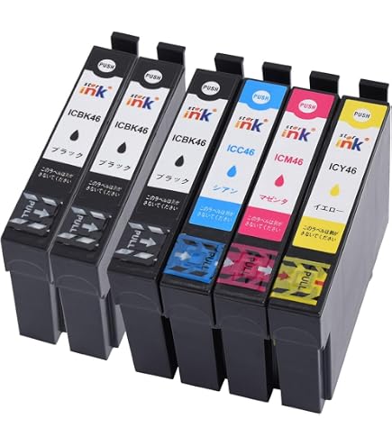 Amazon.co.jp: mita エプソン IC4CL46（BK/C/M/Y）+ICBK46×4 互換
