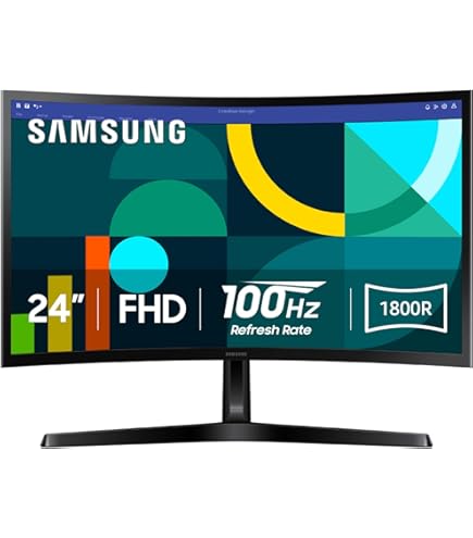 Amazon.co.jp: SAMSUNG LC24F396FHNXZA 23.5インチ FHD カーブ LED-Lit