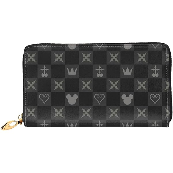 Amazon.co.jp: ロングウォレット 長財布 キングダムハーツ レザー財布