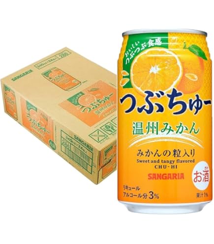 Amazon.co.jp: 日本サンガリア つぶちゅー 温州みかん [ チューハイ