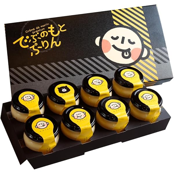Amazon.co.jp: 菓匠もりん でぶのもとぷりん (極濃厚プリン) 8瓶入り