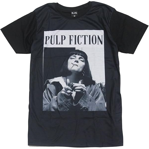 パルプフィクション プリント Tシャツ ブラック L GOOD ROCK SPEED x atmos PULP FICTION T-shirt BLACK（グッド