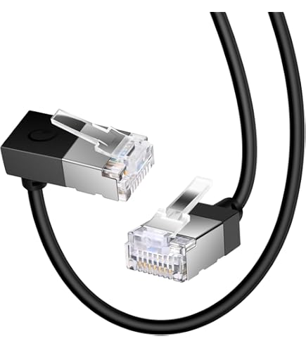 JUNCHI-Cat6 Ethernet Cable 10Gbps 14 Ft  10 Pack , Flexible Bare Copper Cat6 Patch Cables Utp Ethernet Cable Cat 6 Snagless Cat 6 Network Cable Server D