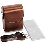 MOSSLIAN Canon PowerShot G9 X Mark II/ G7 X Mark II/SX730 HS/SX720 HS/SX710 HS デジタルカメラケース 汎用 高級PUレザー製カメラバッグ ショルダーストラップ付き クリニン