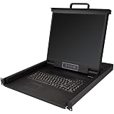 StarTech.com KVMコンソール／ラックマウント型／1ポート／19インチLCDモニター／1U／VGA／1280x1024／USB対応／MTBF 50,000時間／ケーブル付属／KVMコンソールドロワー RKCONS1901