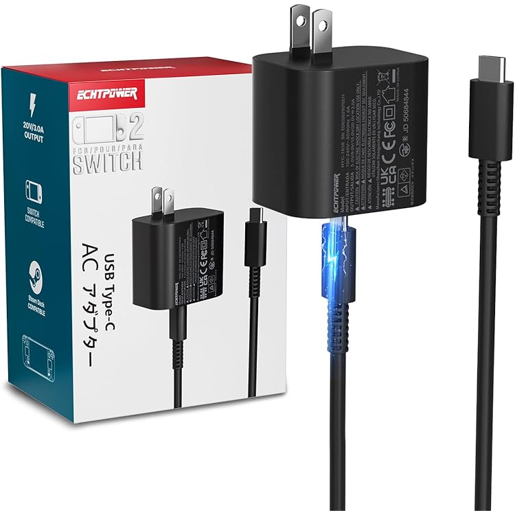 Amazon.co.jp: 【任天堂純正品】Nintendo Switch 2 ACアダプター : ゲーム