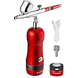 S·POWER USB充電式エアブラシ ダブルアクション 予備用電池付き 0.3mm DIY