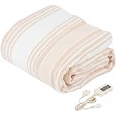 Mofua 電気毛布 洗える敷毛布 130×80cm シングル 温度調節無段階 ダニ退治 頭寒足熱配線 足元 モフア MFS401H-D