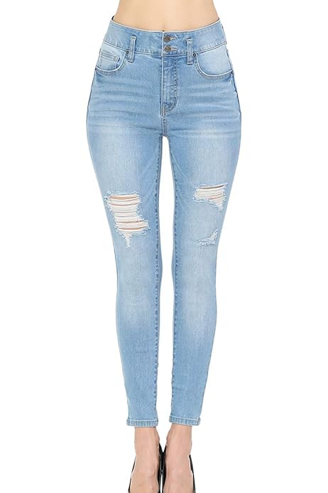 Push-Up High-Rise Skinny Jeans 