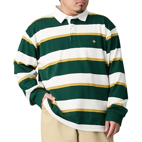 Amazon | [ビームス] L/Sニット 7ゲージ ボーダー ラガー ニット