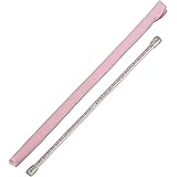 フルート クリーニング 2点セット スワブ (お手入れ用クロス) ＆ ロッド アトリエ トマアズ (スワブ…ピンク n20/ ロッド…パールシリーズ ピンク n19)