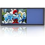 LOSKAルームミラーモニター7インチタッチボタン12V/24V対応 解像度800*480 AV1/AV2系統映像入力 バックカメラ連動機能バックミラーモニター