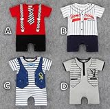 ベビー赤ちゃん　新生児連体服 カバーオール ( 80-90-90-95cm)各サイズ一枚ずつ　　D 【4点】