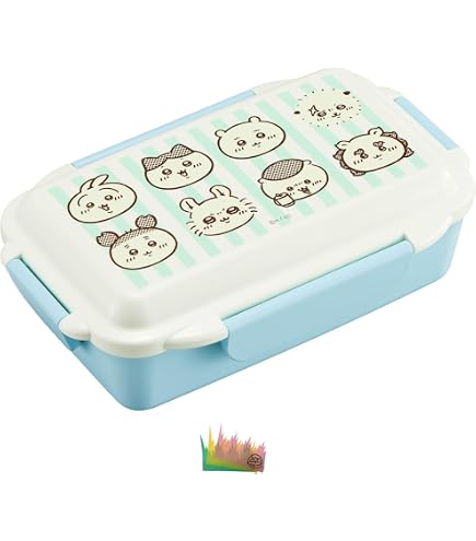 Amazon | ちいかわ 2段ランチボックス, 4点ロック式, リボンデザイン