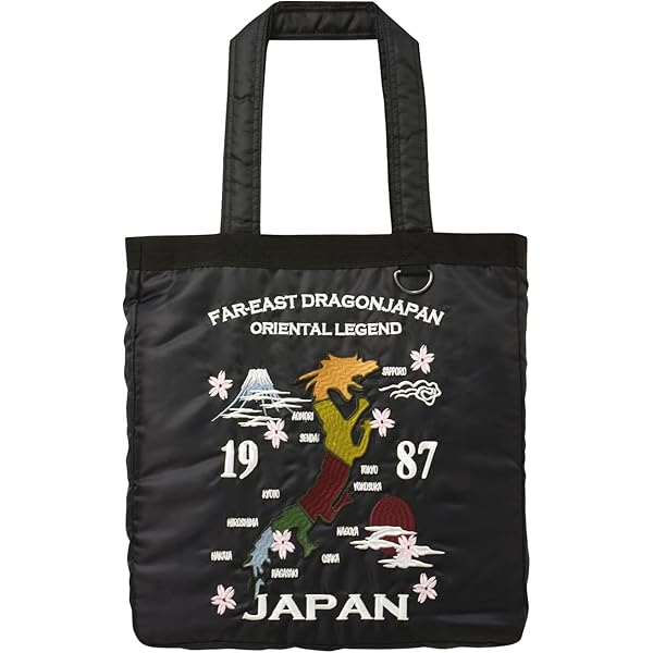 【新品未使用】レトルト スカジャンBIGトートバッグ GRC スカジャン風刺繍トートバッグ ギブリコレクション（Give Re