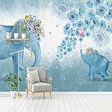 lhdlily 3d壁紙壁画壁ステッカーThickening Home Improvement壁ペーパーRolls防水シルクの子寝室リビングルーム手描き象花 LHDLily-3629846067