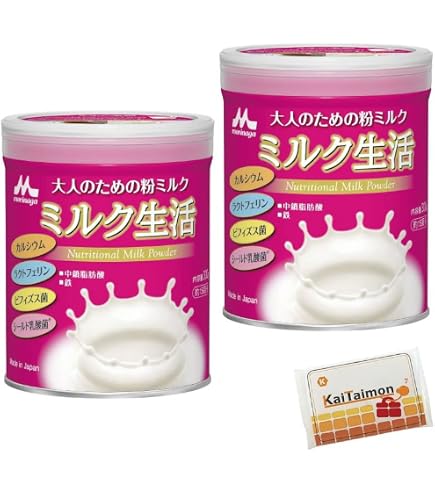 morinaga 森永乳業 大人のための粉ミルク ミルク生活 300g×2缶