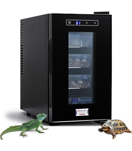 Amazon | 爬虫類インキュベーター 自動孵卵器 ポータブル AC110V/DC12V