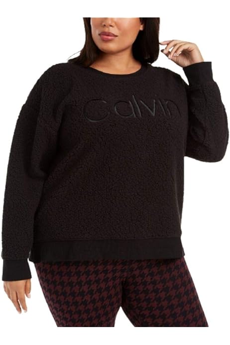 Calvin klein performance sherpa logo sweatshirt Clearance